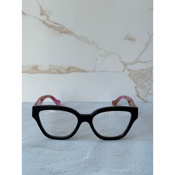 NEW Gucci GG1424O Black Pink Cat Eye Eyeglasses Frames main image 9